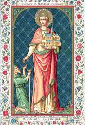 SANTA ADELAIDE- IMPERATRIZ DA ALEMANHA - Flores no tempo